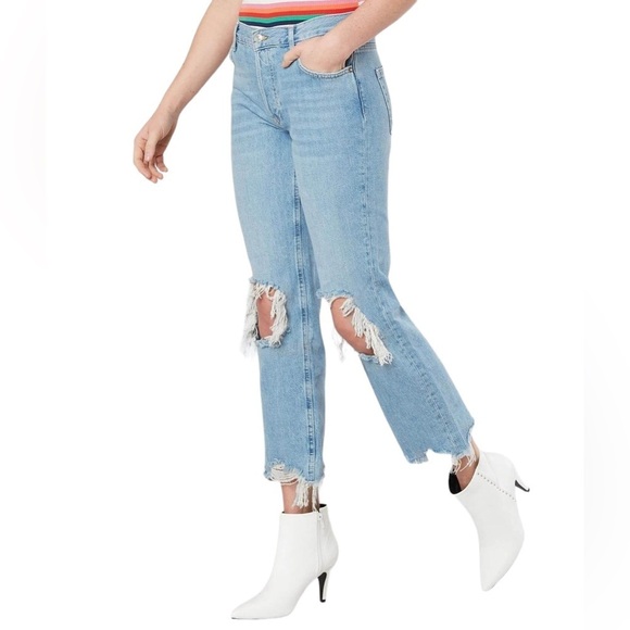 We The Free / Free People Maggie Distressed Jeans - Picture 1 of 8
